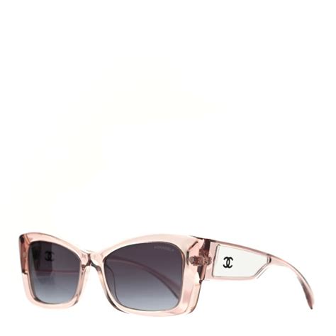 chanel ch5430|CHANEL Acetate CC Rectangle Sunglasses 5430 Pink.